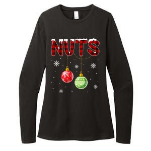 Chest Nuts Matching Chestnuts Funny Christmas Couples Nuts Womens CVC Long Sleeve Shirt