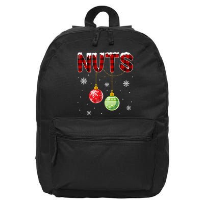 Chest Nuts Matching Chestnuts Funny Christmas Couples Nuts 16 in Basic Backpack