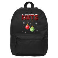 Chest Nuts Matching Chestnuts Funny Christmas Couples Nuts 16 in Basic Backpack