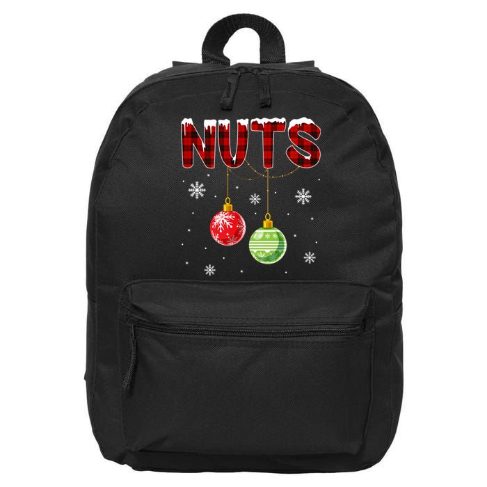 Chest Nuts Matching Chestnuts Funny Christmas Couples Nuts 16 in Basic Backpack