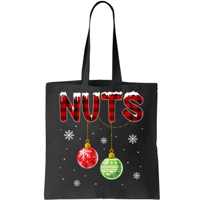 Chest Nuts Matching Chestnuts Funny Christmas Couples Nuts Tote Bag