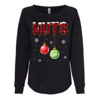 Chest Nuts Matching Chestnuts Funny Christmas Couples Nuts Womens California Wash Sweatshirt