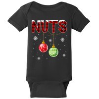 Chest Nuts Matching Chestnuts Funny Christmas Couples Nuts Baby Bodysuit