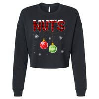 Chest Nuts Matching Chestnuts Funny Christmas Couples Nuts Cropped Pullover Crew