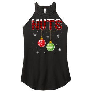 Chest Nuts Matching Chestnuts Funny Christmas Couples Nuts Women's Perfect Tri Rocker Tank