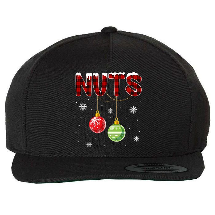 Chest Nuts Matching Chestnuts Funny Christmas Couples Nuts Wool Snapback Cap