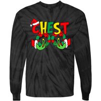 Chest Nuts Matching Chestnuts Funny Christmas Couples Nuts Tie-Dye Long Sleeve Shirt