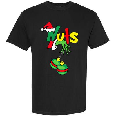Chest Nuts Matching Chestnuts Funny Christmas Couples Nuts Garment-Dyed Heavyweight T-Shirt