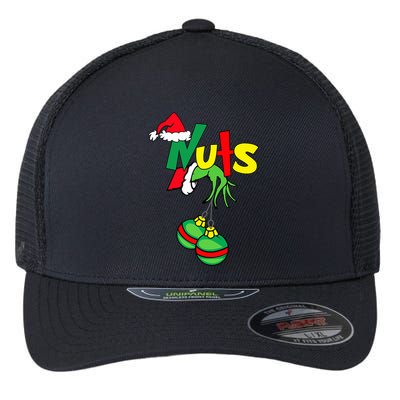 Chest Nuts Matching Chestnuts Funny Christmas Couples Nuts Flexfit Unipanel Trucker Cap