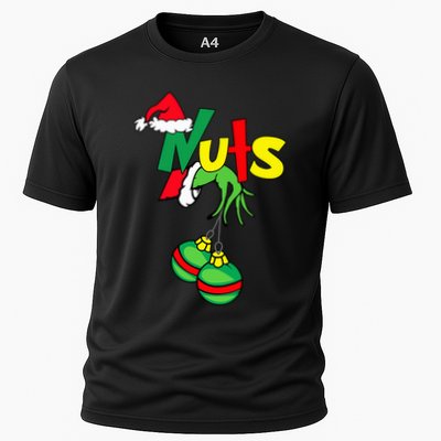 Chest Nuts Matching Chestnuts Funny Christmas Couples Nuts Performance Shirt