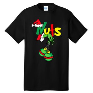 Chest Nuts Matching Chestnuts Funny Christmas Couples Nuts Tall T-Shirt