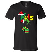 Chest Nuts Matching Chestnuts Funny Christmas Couples Nuts V-Neck T-Shirt