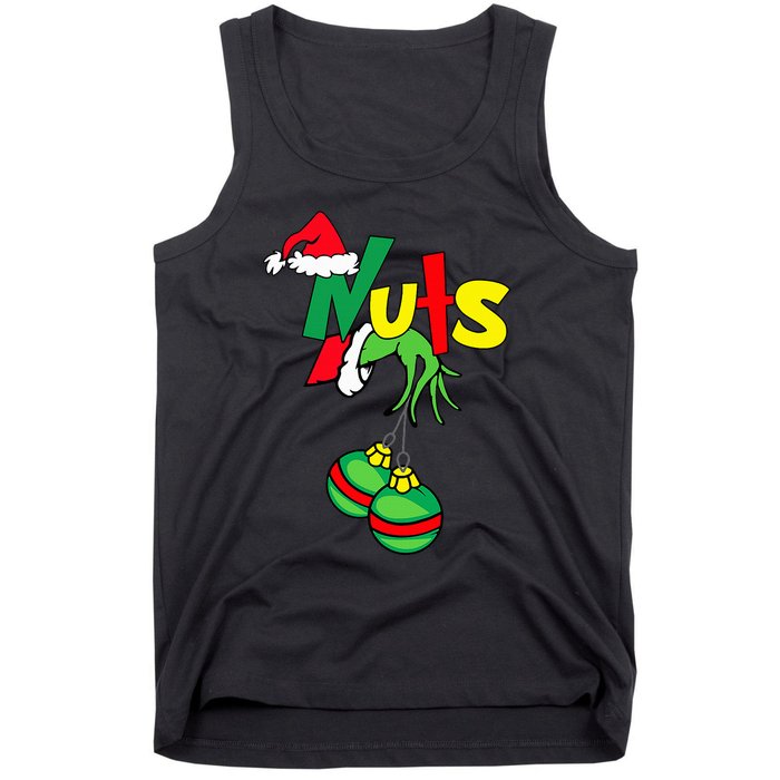 Chest Nuts Matching Chestnuts Funny Christmas Couples Nuts Tank Top