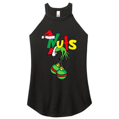 Chest Nuts Matching Chestnuts Funny Christmas Couples Nuts Women's Perfect Tri Rocker Tank
