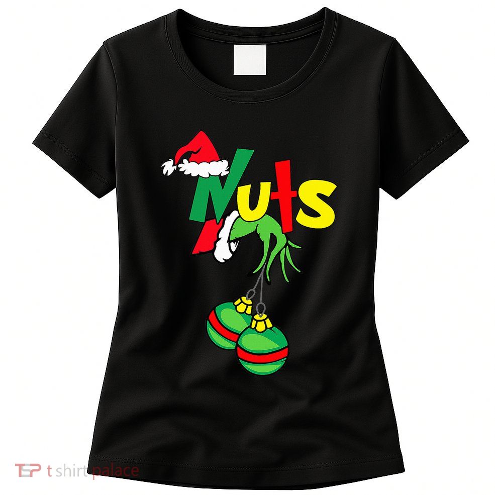 Chest Nuts Matching Chestnuts Funny Christmas Couples Nuts Womens T-Shirt