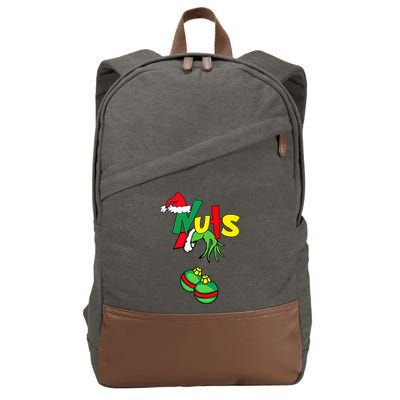 Chest Nuts Matching Chestnuts Funny Christmas Couples Nuts Cotton Canvas Backpack