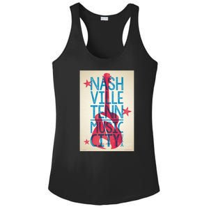 Cool Nashville Music City Ladies PosiCharge Competitor Racerback Tank