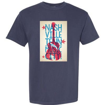 Cool Nashville Music City Garment-Dyed Heavyweight T-Shirt