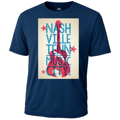 Cool Nashville Music City Cooling Performance Crew T-Shirt