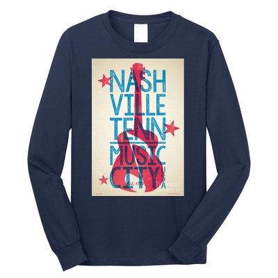 Cool Nashville Music City Long Sleeve Shirt