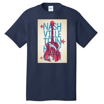 Cool Nashville Music City Tall T-Shirt