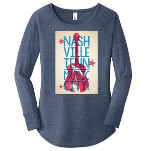 Cool Nashville Music City Women's Perfect Tri Tunic Long Sleeve Shirt