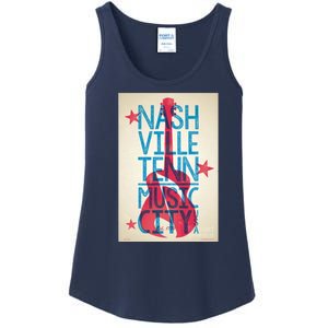 Cool Nashville Music City Ladies Essential Tank