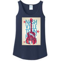 Cool Nashville Music City Ladies Essential Tank