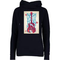 Cool Nashville Music City Womens Funnel Neck Pullover Hood