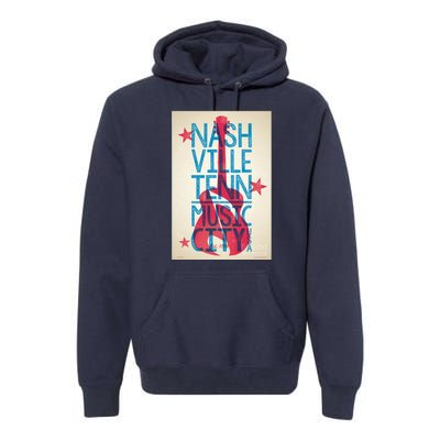 Cool Nashville Music City Premium Hoodie