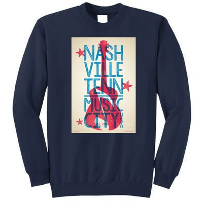 Cool Nashville Music City Tall Sweatshirt