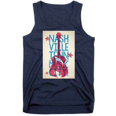 Cool Nashville Music City Tank Top