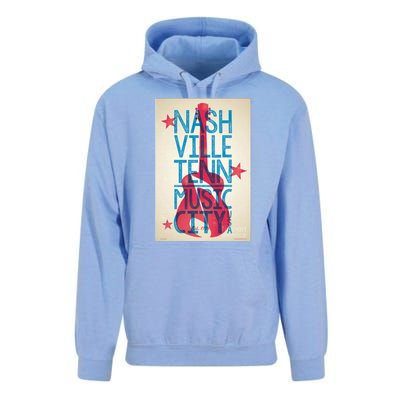 Cool Nashville Music City Unisex Surf Hoodie