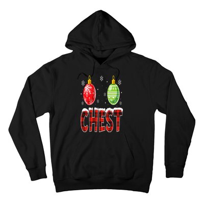 Chest Nuts Matching Chestnuts Funny Christmas Couples Chest Hoodie