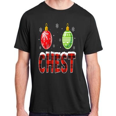 Chest Nuts Matching Chestnuts Funny Christmas Couples Chest Adult ChromaSoft Performance T-Shirt