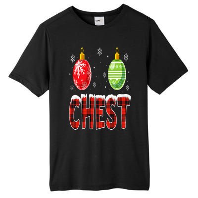 Chest Nuts Matching Chestnuts Funny Christmas Couples Chest Tall Fusion ChromaSoft Performance T-Shirt