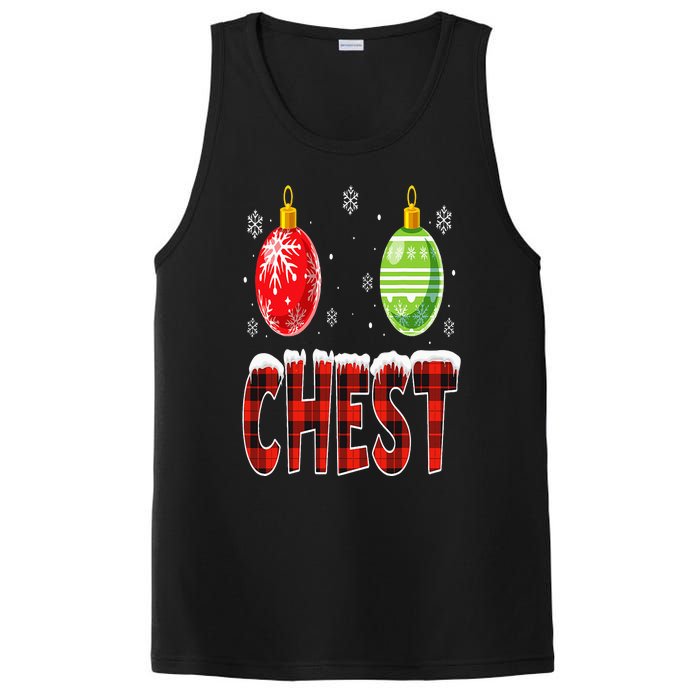 Chest Nuts Matching Chestnuts Funny Christmas Couples Chest PosiCharge Competitor Tank