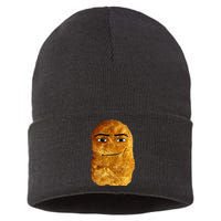 Chicken Nugget Meme Sustainable Knit Beanie