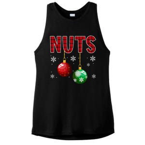 Chest Nuts Matching Chestnuts Funny Christmas Couples Nuts Ladies PosiCharge Tri-Blend Wicking Tank