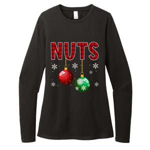 Chest Nuts Matching Chestnuts Funny Christmas Couples Nuts Womens CVC Long Sleeve Shirt