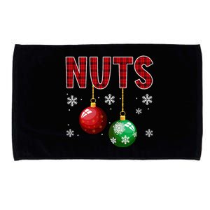 Chest Nuts Matching Chestnuts Funny Christmas Couples Nuts Microfiber Hand Towel