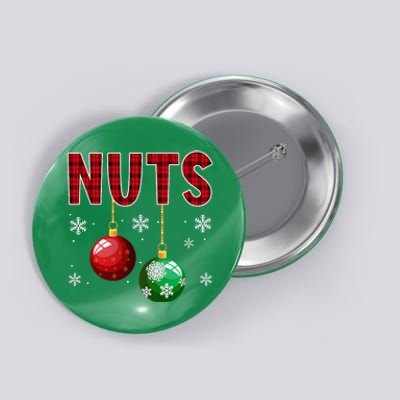 Chest Nuts Matching Chestnuts Funny Christmas Couples Nuts Button