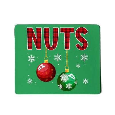 Chest Nuts Matching Chestnuts Funny Christmas Couples Nuts Mousepad