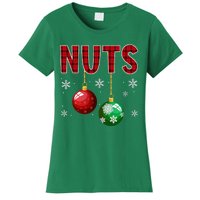 Chest Nuts Matching Chestnuts Funny Christmas Couples Nuts Women's T-Shirt