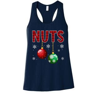 Chest Nuts Matching Chestnuts Funny Christmas Couples Nuts Women's Racerback Tank