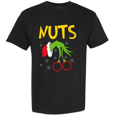 Chest Nuts Matching Chestnuts Funny Christmas Couples Nuts Garment-Dyed Heavyweight T-Shirt