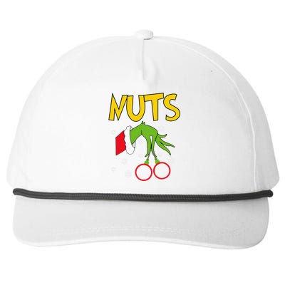 Chest Nuts Matching Chestnuts Funny Christmas Couples Nuts Snapback Five-Panel Rope Hat