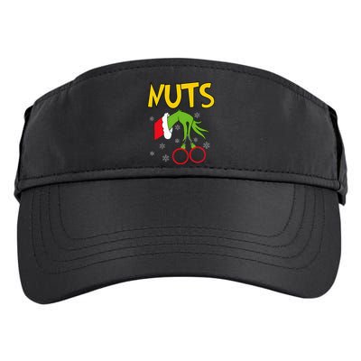 Chest Nuts Matching Chestnuts Funny Christmas Couples Nuts Adult Drive Performance Visor