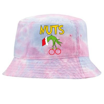 Chest Nuts Matching Chestnuts Funny Christmas Couples Nuts Tie-Dyed Bucket Hat