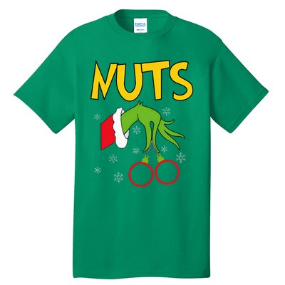 Chest Nuts Matching Chestnuts Funny Christmas Couples Nuts Tall T-Shirt